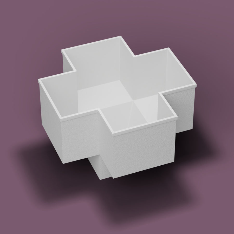 1500 x 1500 Seated Soaking Tub — Three-quarter