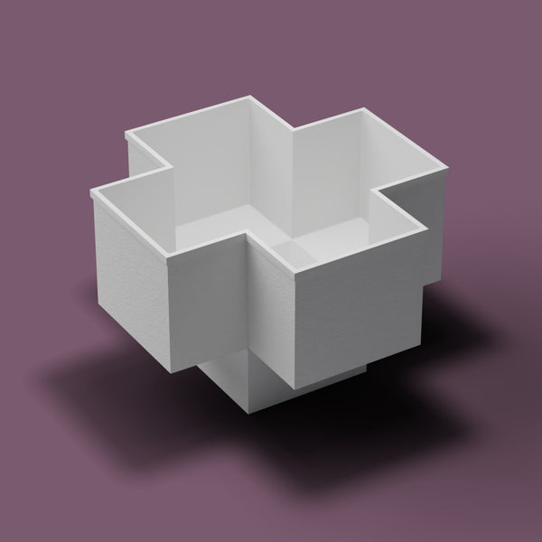 1500 x 1500 Seated Soaking Tub — High three-quarter [render:quarter:nofeet] [bg:aubergine]