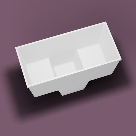 1500 x 700 Seated Soaking Tub — Footwell [render:in_well:nofeet] [bg:aubergine]