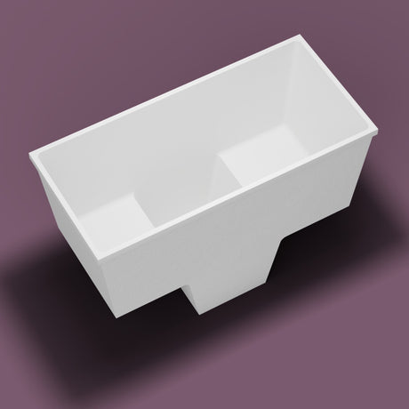 1500 x 700 Seated Soaking Tub — Tipped in [render:tipped:nofeet] [bg:aubergine]