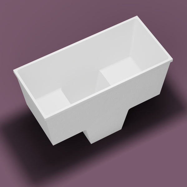 1500 x 700 Seated Soaking Tub — Tipped in [render:tipped:nofeet] [bg:aubergine]