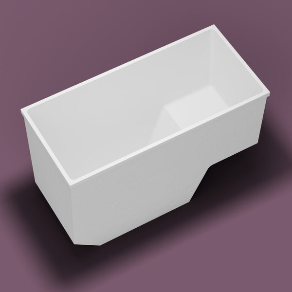 1500 x 700 Seated Soaking Tub — Tipped in [render:tipped:nofeet] [bg:aubergine]