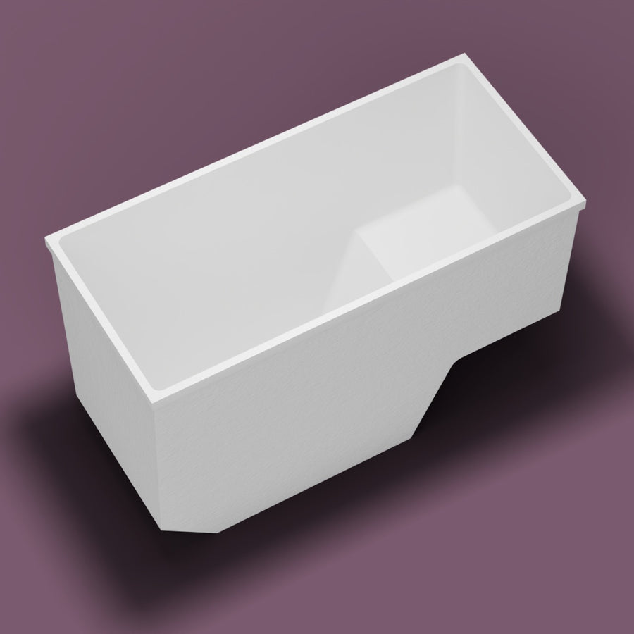 1500 x 700 Seated Soaking Tub — Tipped in