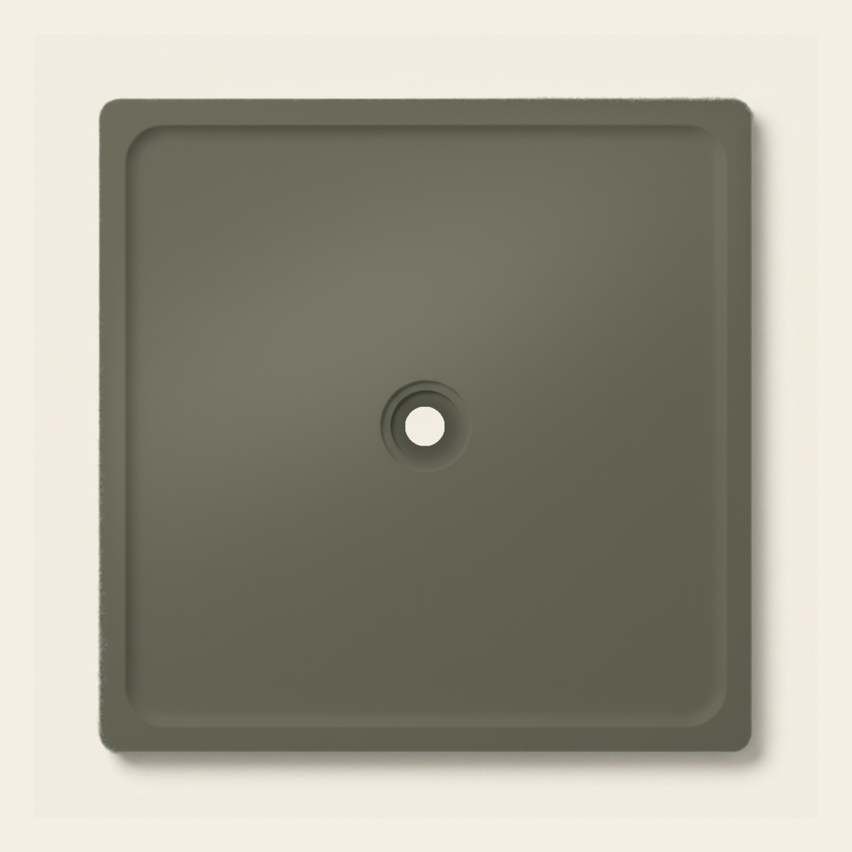 OMN-V5B Spruce Green — 1500 x 1500 shower tray