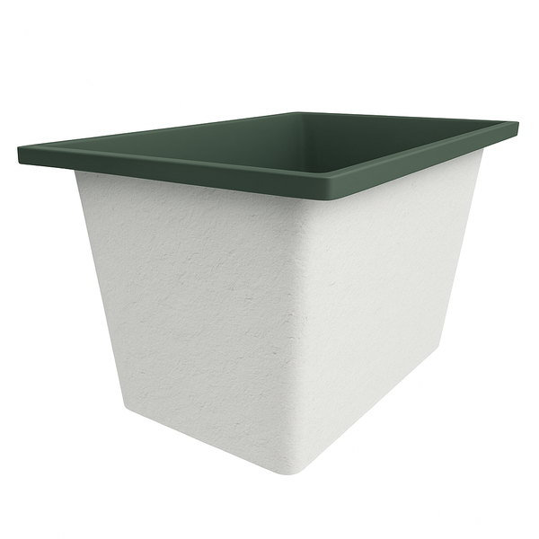 Omnitub Solo Max 1050 x 800 handmade UK deep soaking tub 600mm depth rectangular - product detail 6