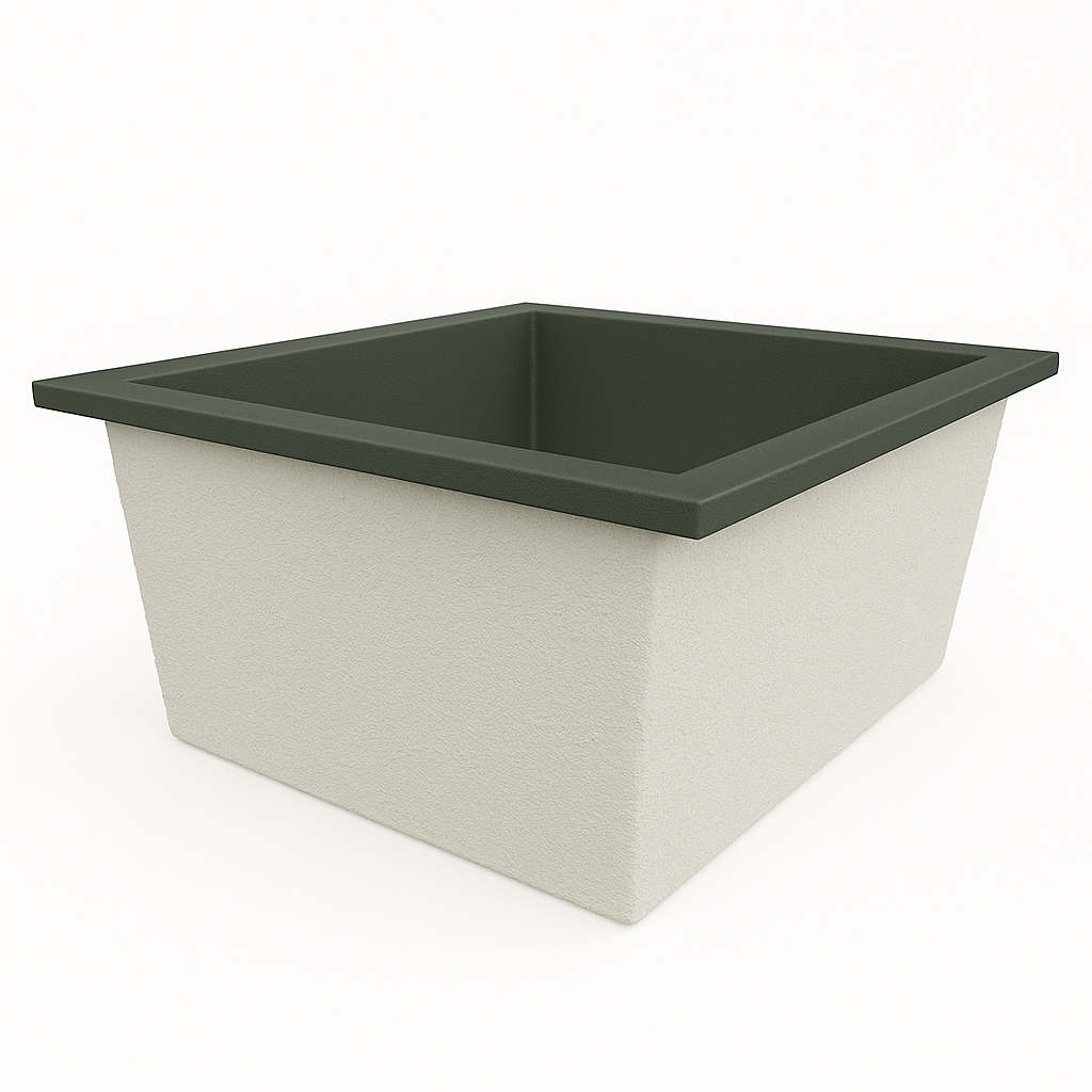 1400 L x 1200 W x 625 H. Bain profond. Omnitub Duo Flow