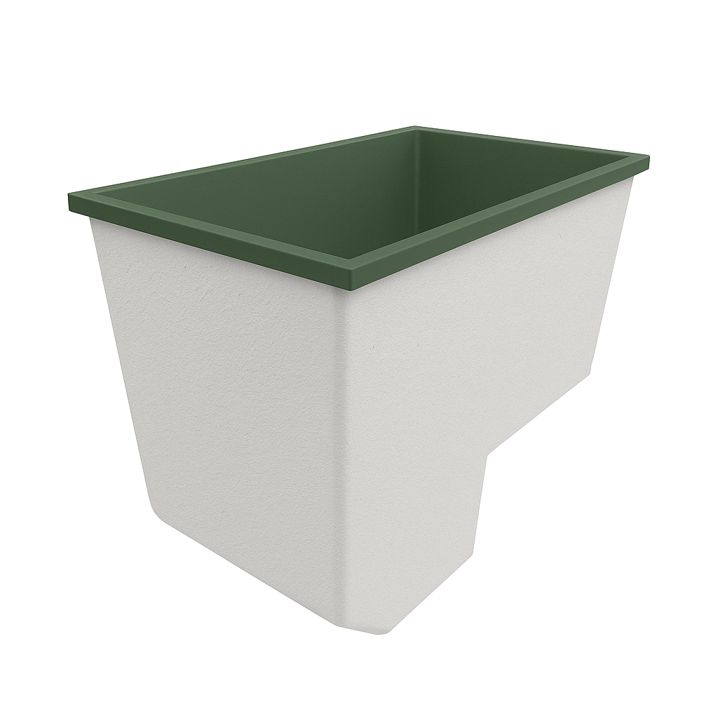 Deep Bathtub With Seat 1100 L x 700 W x 1000 Depth Handmade by Omnitub