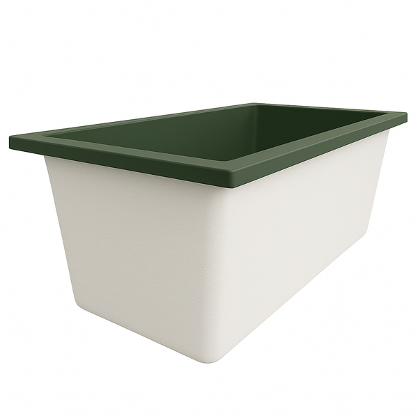 Omnitub Solo Extreme 1600 x 800 handmade UK deep soaking tub 600mm depth rectangular - gallery image 6
