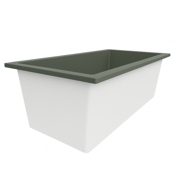 Omnitub Deluxe 1750 x 950 handmade UK deep soaking tub 600mm depth wide rectangular - product overview 5