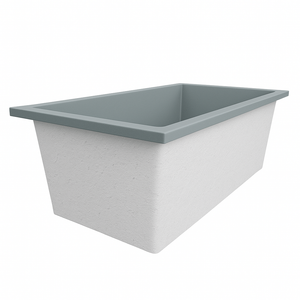 Deep Bathtub 1750 L x 950 W x 600 Soaking Depth Handmade by Omnitub