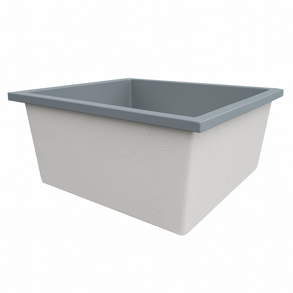 Omnitub 1200 x 1200 deep soaking tub 600mm depth square - main product view 6