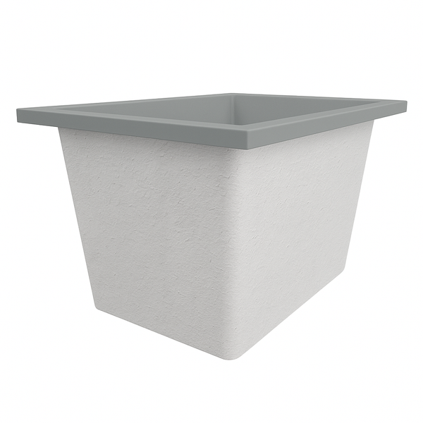 Omnitub Solo Max 1050 x 800 handmade UK deep soaking tub 600mm depth rectangular - alternate angle 6