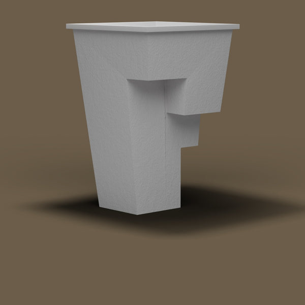 1000 x 1000 Plunge Tub — Low — hollow underside