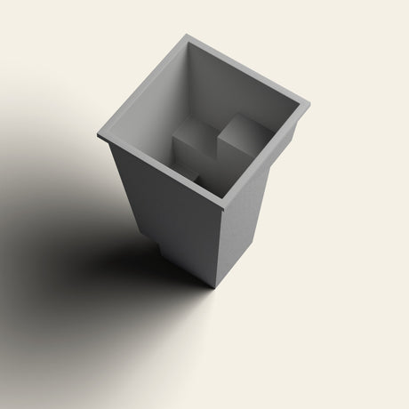 Omnitub 1000 x 1000 Stepped Plunge — interior [render:lookin:nofeet]