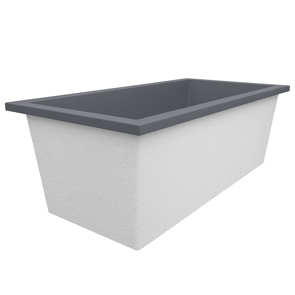Omnitub 1900 x 900 UK deep soaking tub 600mm depth rectangular - styled setting 5