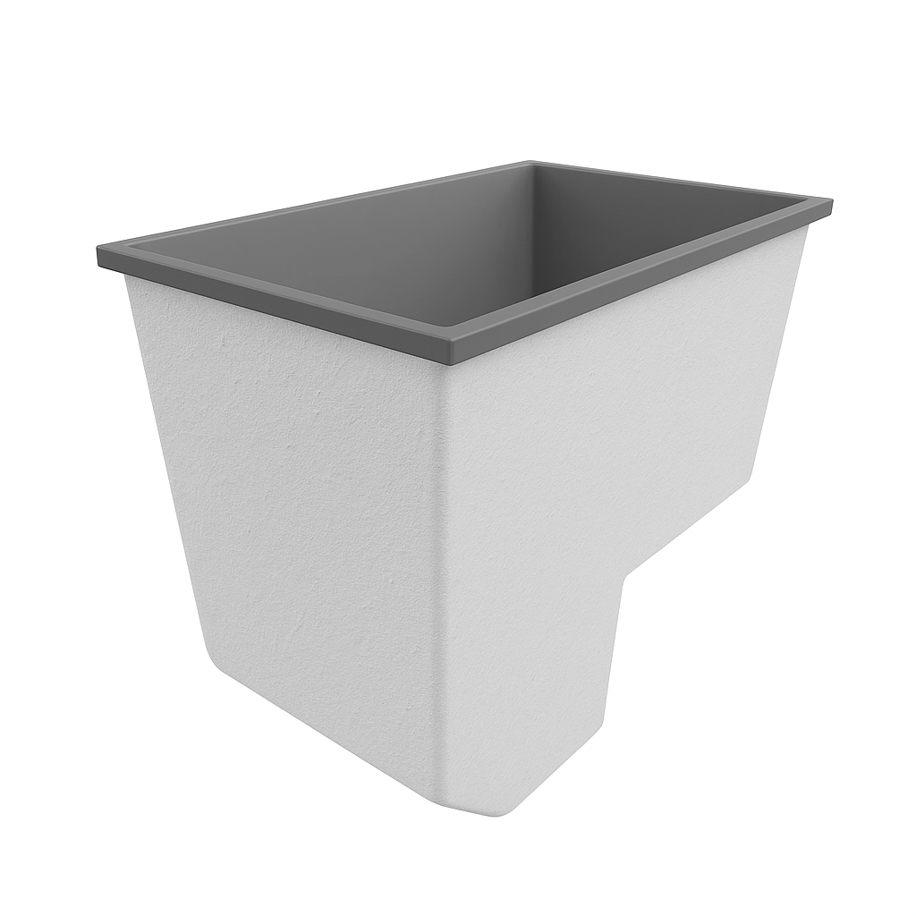 Deep Bathtub With Seat 1100 L x 700 W x 1000 Depth Handmade by Omnitub