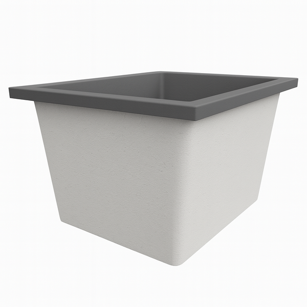 Omnitub Solo Extra 1150 x 900 handmade UK deep soaking tub 600mm depth rectangular - styled setting 7
