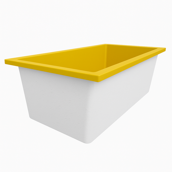 Omnitub Deluxe 1750 x 950 handmade UK deep soaking tub 600mm depth wide rectangular - main product view 6