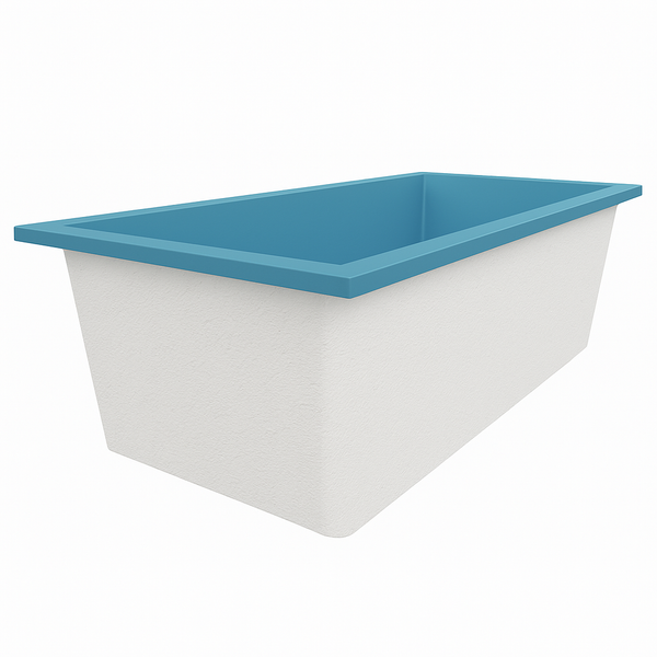 Omnitub Deluxe Plus 1800 x 800 handmade UK deep soaking tub 600mm depth rectangular - styled setting 6