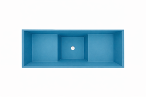 Baignoire à assise profonde 1100 L x 700 W x 1000 H Baignoire de trempage japonaise d'Omnitub