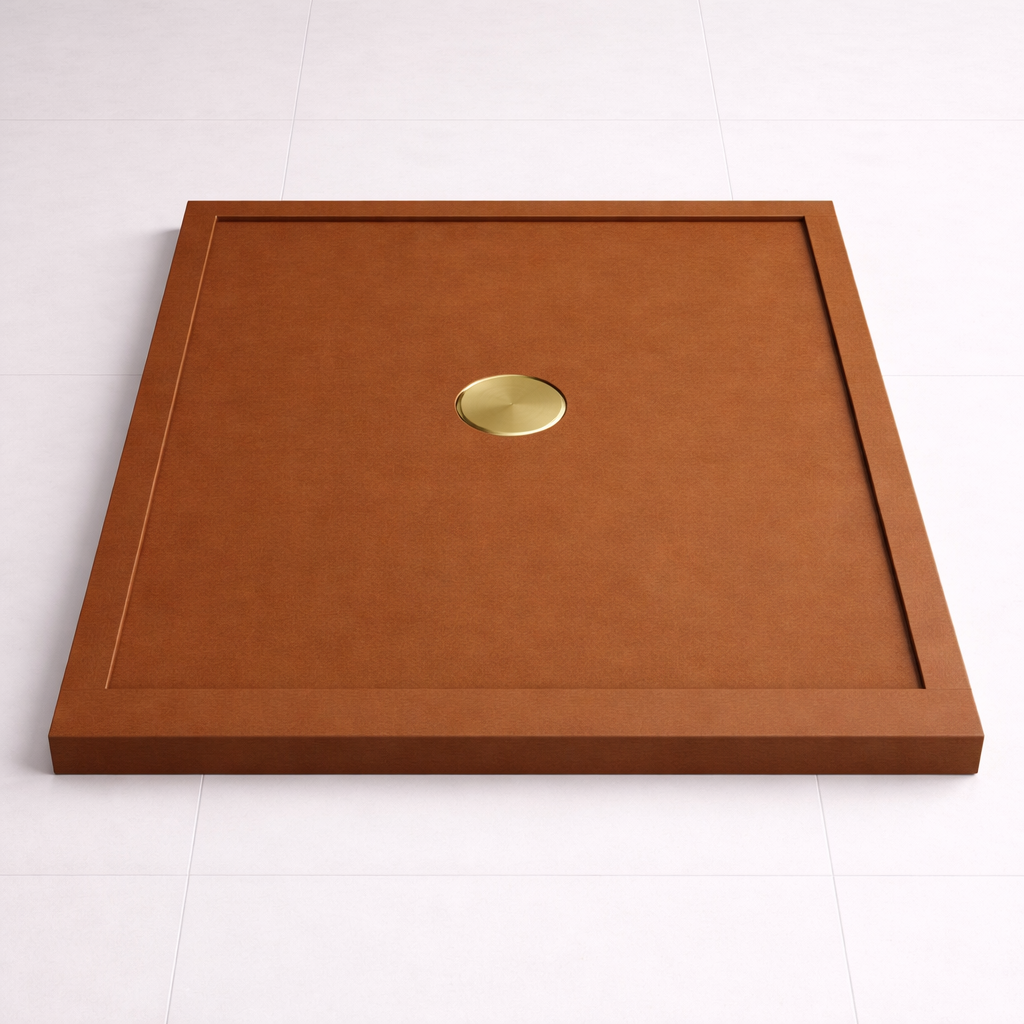 Omnitub 740 × 590 Rectangular Shower Tray – 35mm Slim Non-Slip - side angle 3