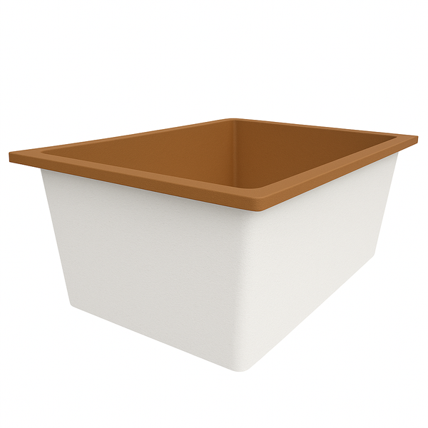 Omnitub Solo Plus 1250 x 1050 handmade UK deep soaking tub 600mm depth wide rectangular - side angle 7