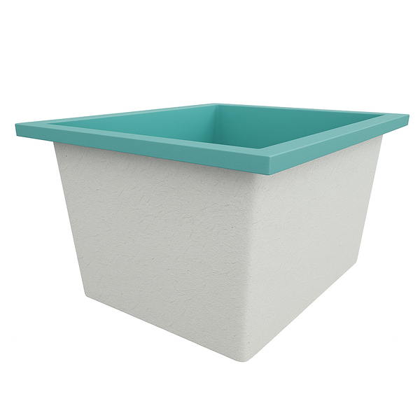 Omnitub Solo Extra 1150 x 900 handmade UK deep soaking tub 600mm depth rectangular - feature highlight 7