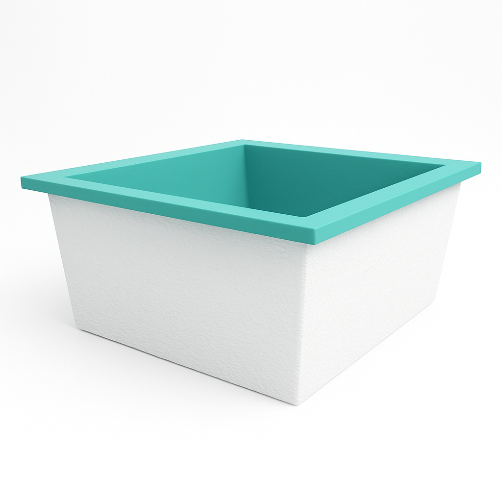 1400 L x 1200 W x 625 H. Bain profond. Omnitub Duo Flow