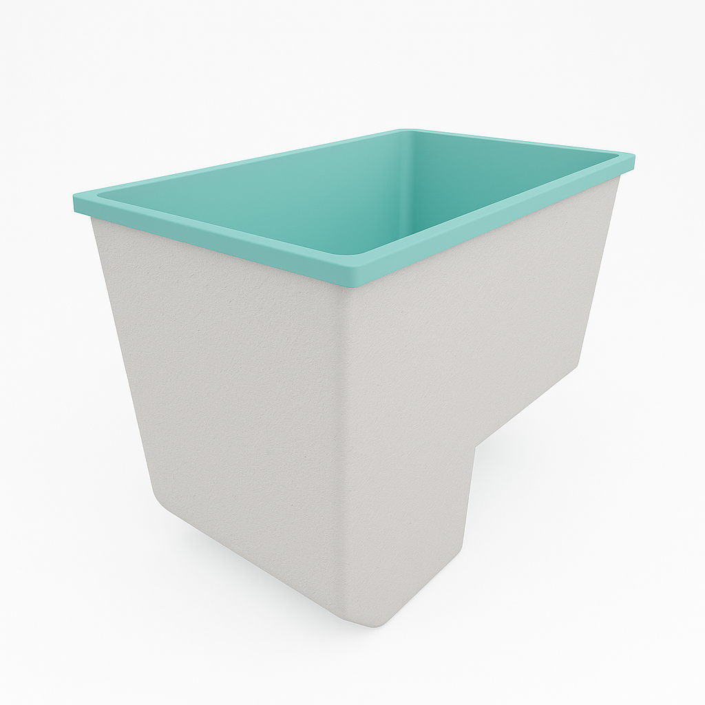 Deep Bathtub With Seat 1100 L x 700 W x 1000 Depth Handmade by Omnitub