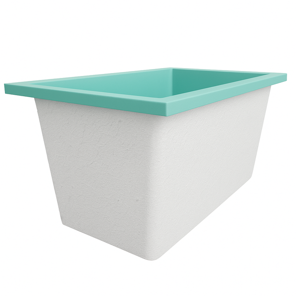 Omnitub Solo Supreme 1250 x 850 UK deep soaking tub 600mm depth rectangular - styled setting 6