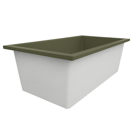 Deep Bathtub 1750 L x 950 W x 600 Soaking Depth Handmade by Omnitub