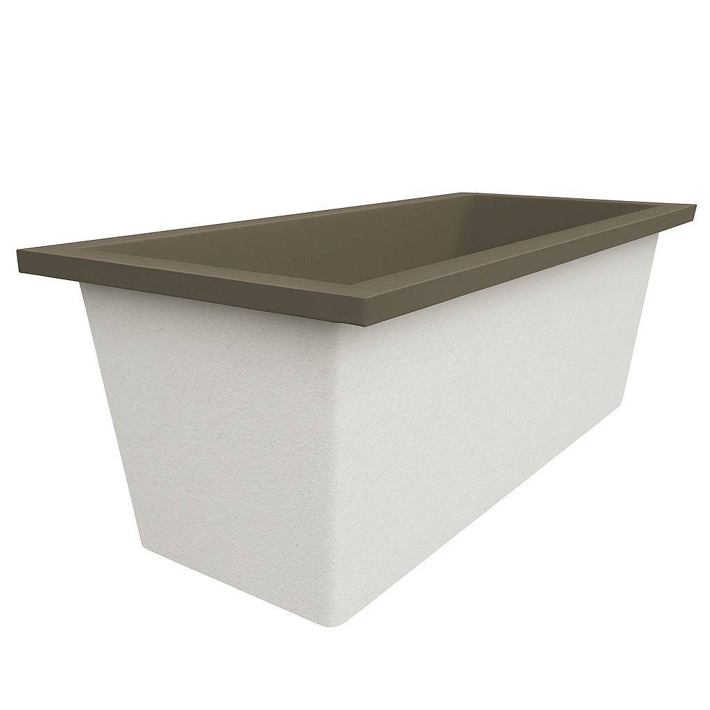 1700 x 750 Deep Soaking Tub – 600mm Depth – Rectangular – Omnitub
