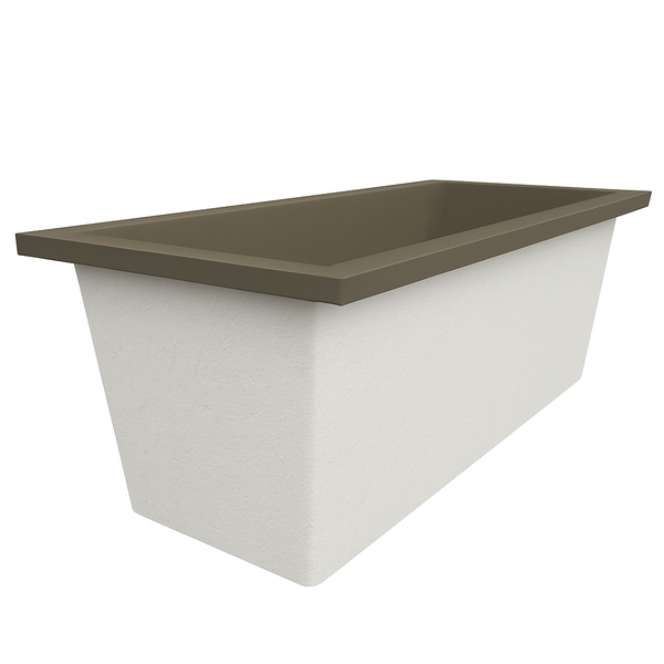 Omnitub Deluxe 1700 x 750 handmade UK deep soaking tub 600mm depth rectangular - product overview 7