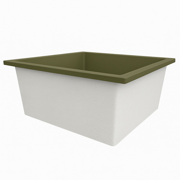 Omnitub 1400 x 1400 deep soaking tub 600mm depth square - bathroom installation 6