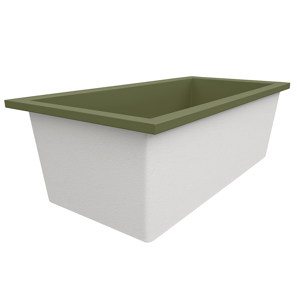1900 L x 900 W x 625 H. Bain profond. Omnitub de luxe supplémentaire