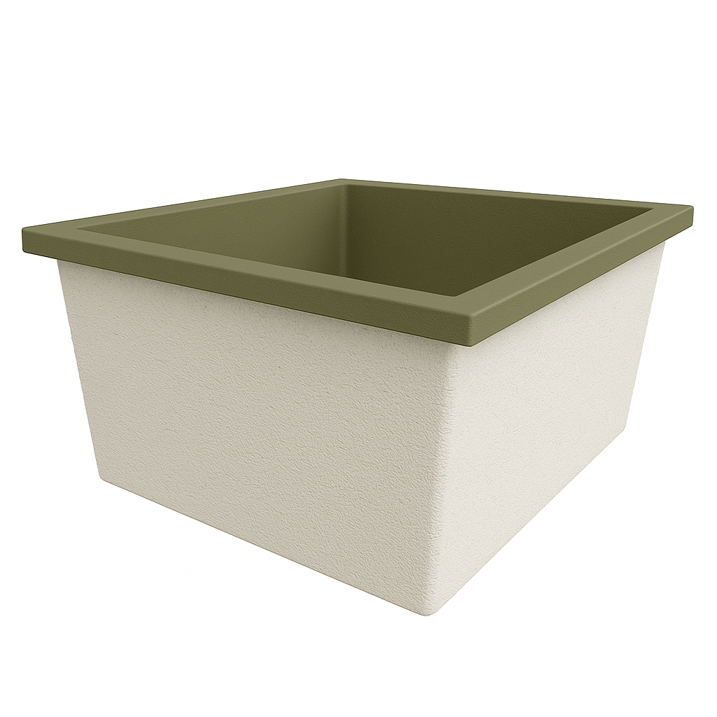 1400 L x 1200 W x 625 H. Bain profond. Omnitub Duo Flow