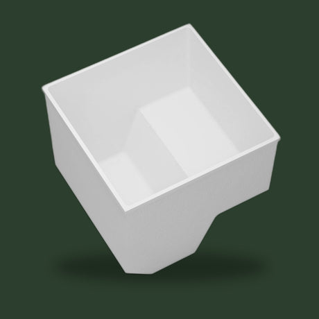 1100 x 1100 Deep Seated Whirlpool Bath by Omnitub — tipped