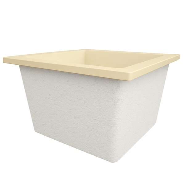 Omnitub Duo Square 1050 x 1050 deep soaking tub 600mm depth square - bathroom installation 5