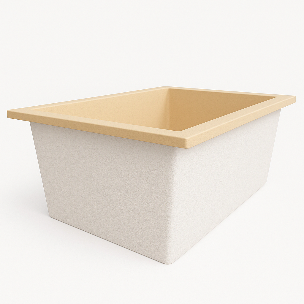 Omnitub Solo Extreme 1600 x 1050 handmade UK deep soaking tub 600mm depth wide rectangular - main product view 3