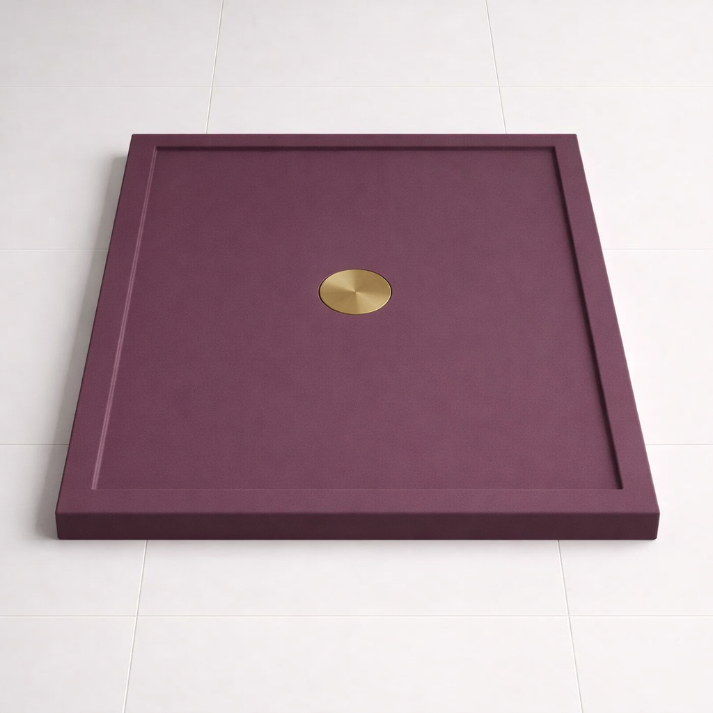 Omnitub 740 × 590 Rectangular Shower Tray – 35mm Slim Non-Slip - top-down view 3