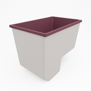 Deep Bathtub With Seat 1100 L x 700 W x 1000 Depth Handmade by Omnitub