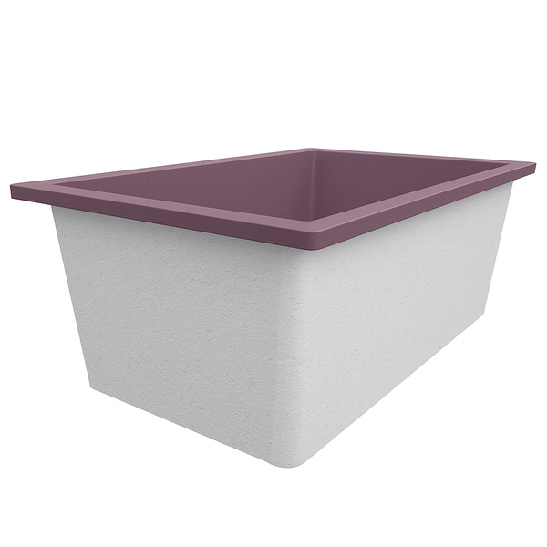 Omnitub Solo Plus 1250 x 1050 handmade UK deep soaking tub 600mm depth wide rectangular - close-up detail 7