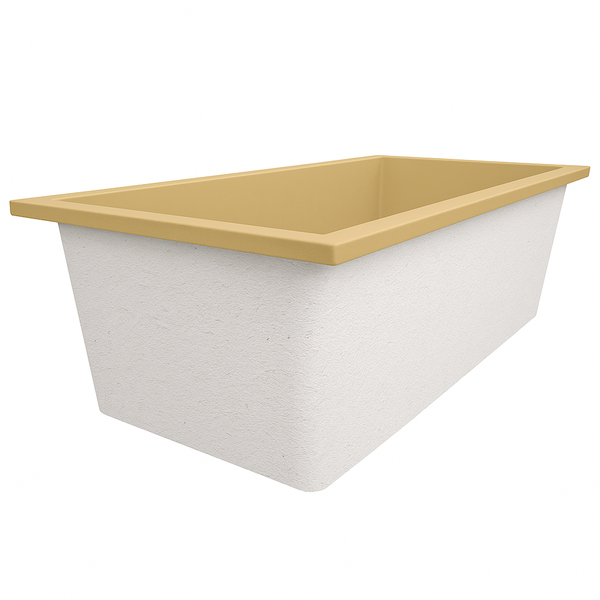Omnitub 1900 x 900 UK deep soaking tub 600mm depth rectangular - top-down view 6