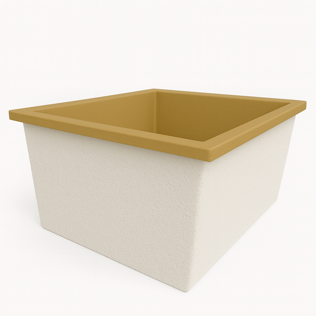 1400 L x 1200 W x 625 H. Bain profond. Omnitub Duo Flow