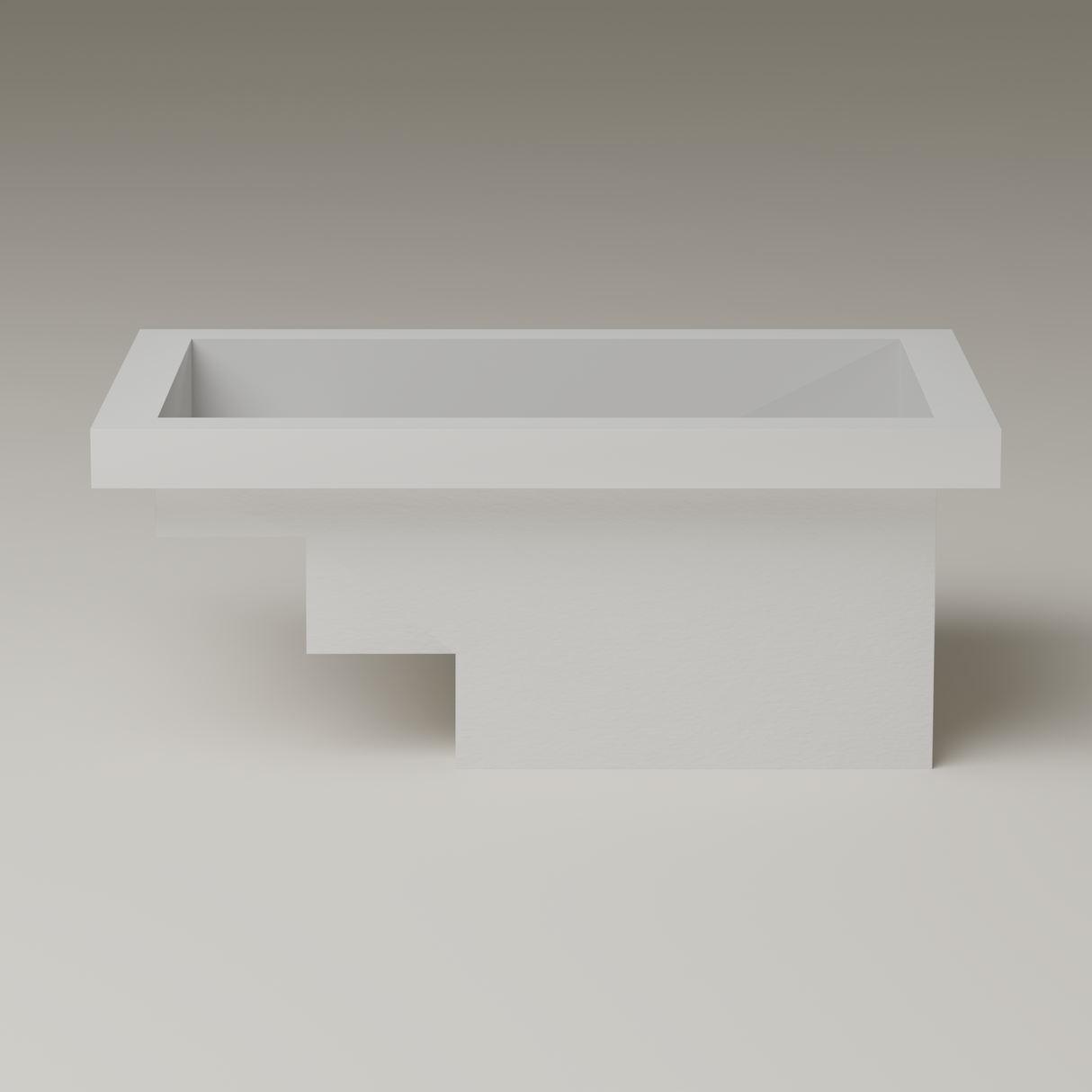 Side elevation — 3000 mm length, step-entry profile