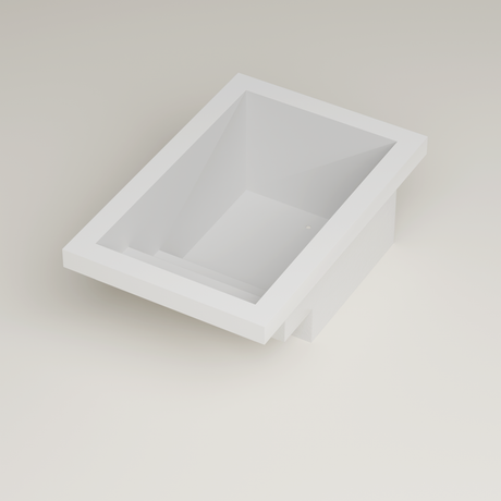Interior — two-step entry, 500 mm treads and 400 mm risers