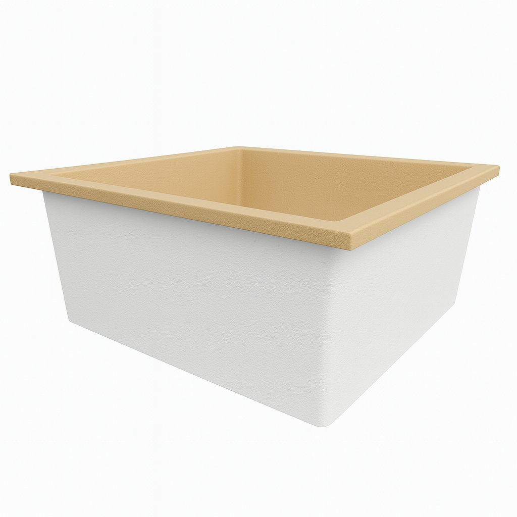1400 L x 1400 W x 625 H. Bain profond. Omnitub Duo Extrême