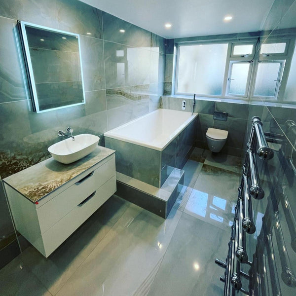 Omnitub Deluxe Extra 1900 x 900 UK deep soaking tub 600mm depth rectangular - main product view