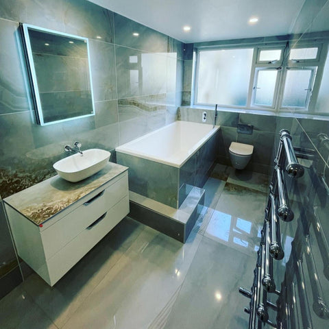 Deep Bathtub 1900 L x 900 W x 600 Soaking Depth Handmade by Omnitub