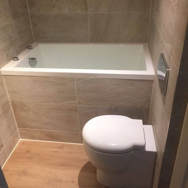 Omnitub Solo Plus 1250 x 750 UK deep soaking tub 600mm depth rectangular - design feature 2